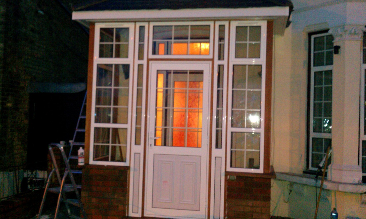 uPVC porch with Georgian bar glazing installed in Bethnal Green